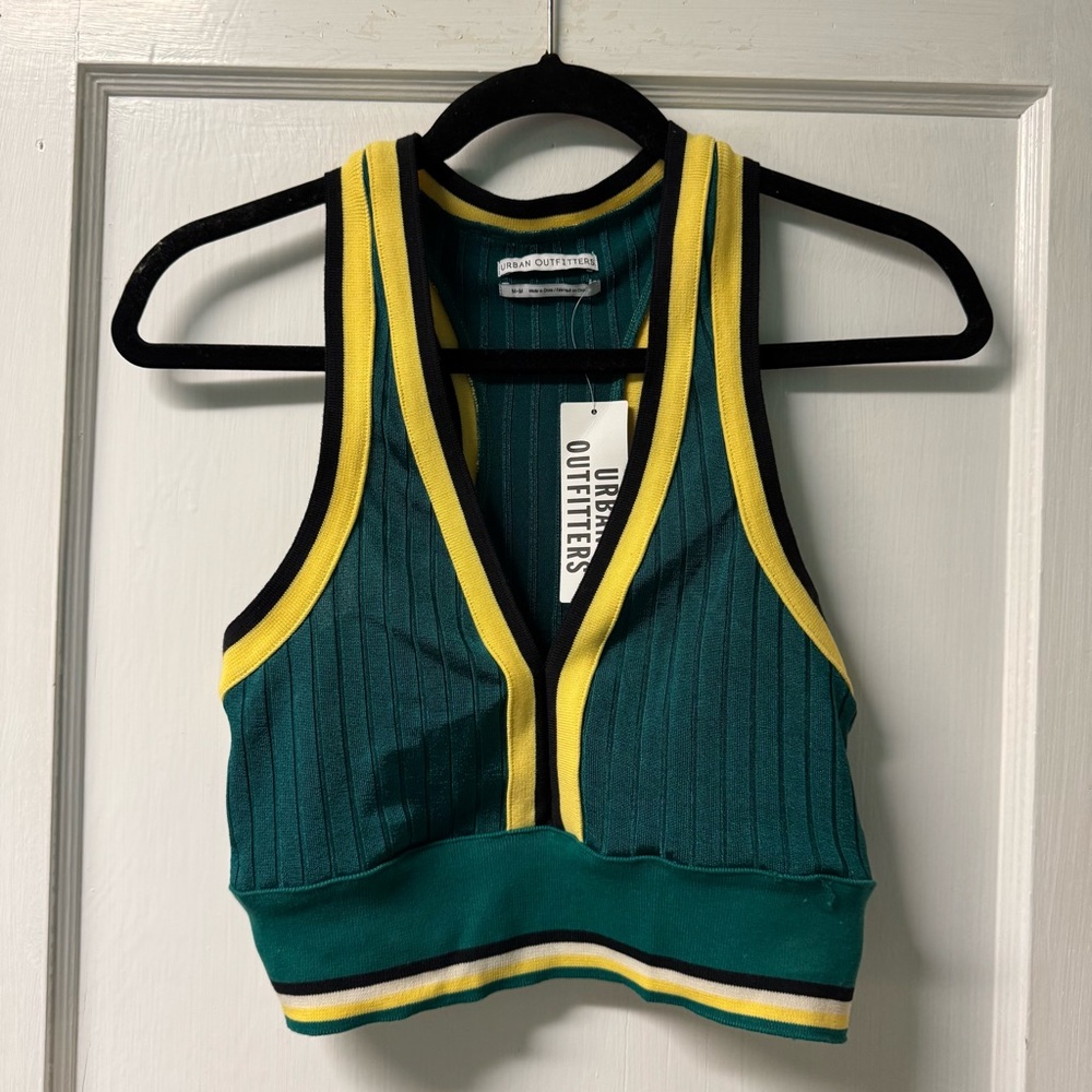 Urban Outfitters Retro Stripe Ribbed Racer Tank